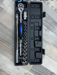 JUEGO DE COPAS Y RATCHET 1/2" 16 PCS